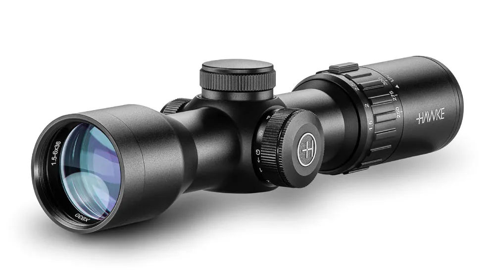 Hawke Armbrust Zielfernrohr XB 30 Compakt 1,5-6x36 mit SR Leuchtabsehen