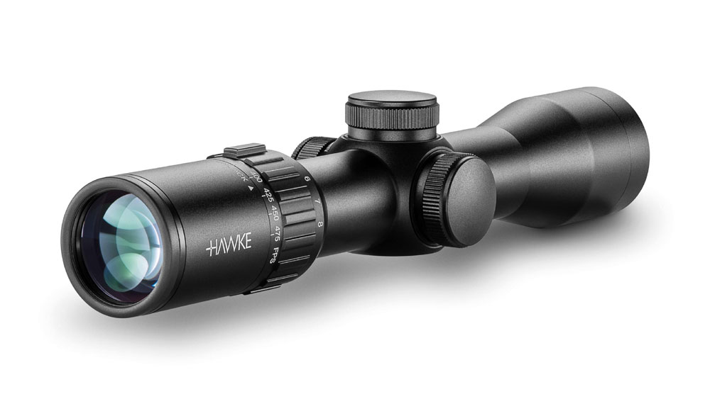 Hawke Armbrust Zielfernrohr XB 30 Compakt 2-8x36 mit SR Leuchtabsehen okular