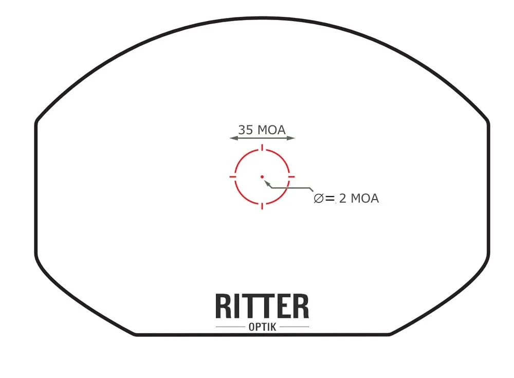 HAWKE Wide View Micro Reflexvisier Circle Dot 2 M.O.A. Absehen 12145