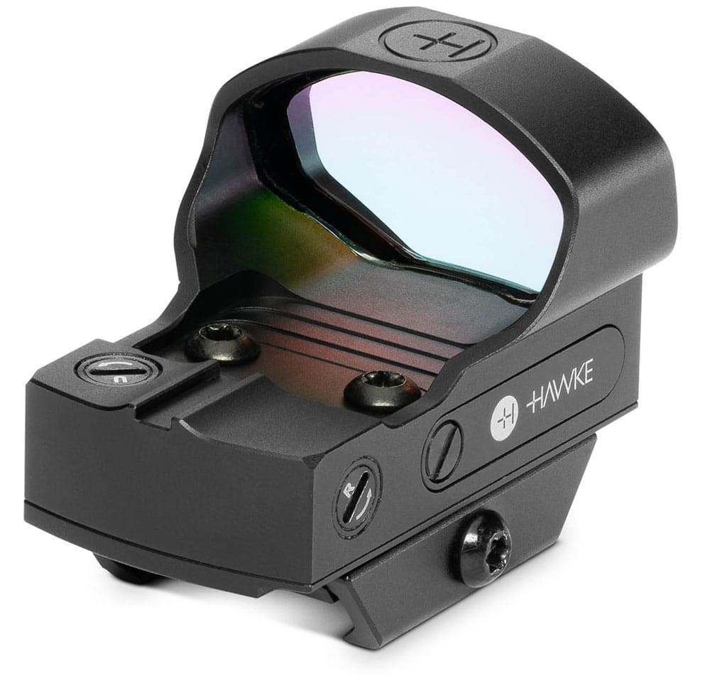 HAWKE Frontier 1x30 Wide View Reflexvisier 3 MOA Red Dot mit Montage Weaver / Picatinny und Montage für Docter Footprint 12162