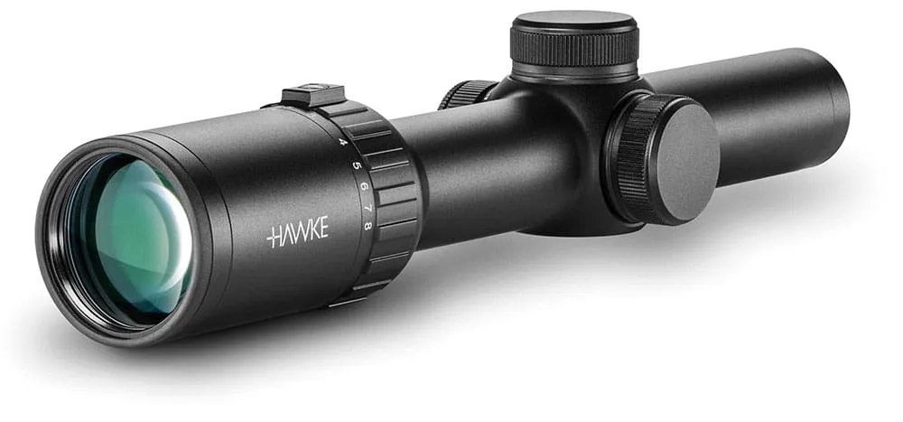 hawke zielfernrohr vantage 30 WA FD IR 1-8x24 l4a moa fiber dot leuchtabsehen 14510 hinten