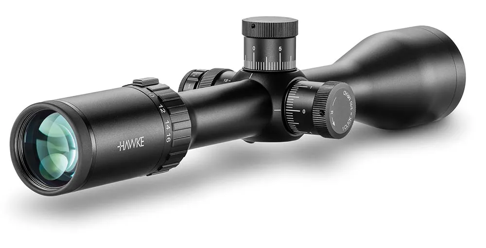Hawke Zielfernrohr Vantage 30 WA FFP 4-16×50 SF Half Mil Dot IR Leuchtabsehen - 1/10 MRAD - Parallaxenausgleich 14 300