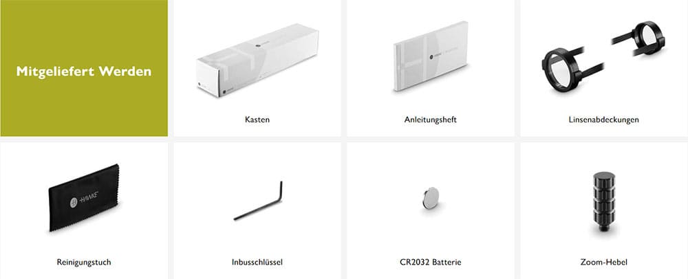 Hawke Zielfernrohr Vantage HD 30 6-24×50 SF Mil Pro II Leuchtabsehen - 1/10 MRAD - Lieferumfang 14 421
