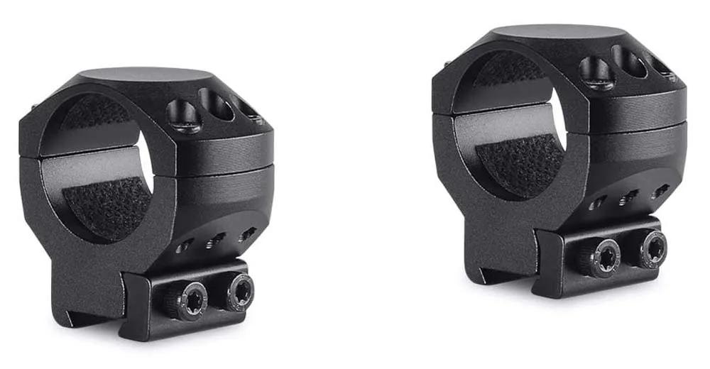 HAWKE Tactical Zielfernrohrmontage für 9-11 mm Prismenschiene 25,4 mm Mittelrohr - Mittelhoch 24 101
