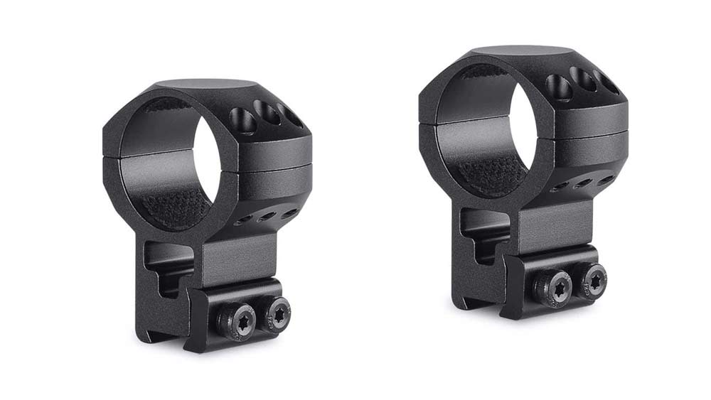 HAWKE Tactical Zielfernrohrmontage für 9-11 mm Prismenschiene 25,4 mm Mittelrohr - extra Hoch 24103