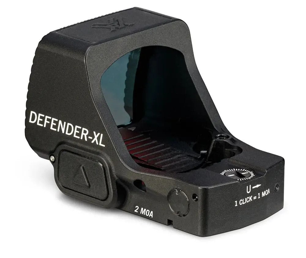 Reflexvisier VORTEX Defender XL™ Red Dot 2 MOA mit Picatinny Montage & Glock MOS Adapterplatte
