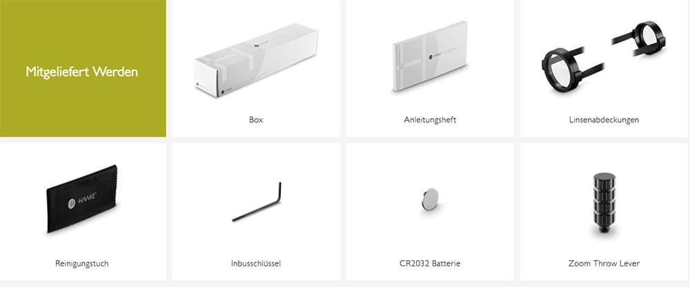 hawke zielfernrohr Vantage HD 30 1-8x24 Tactical BDC leuchtabsehen 14312 lieferumfang