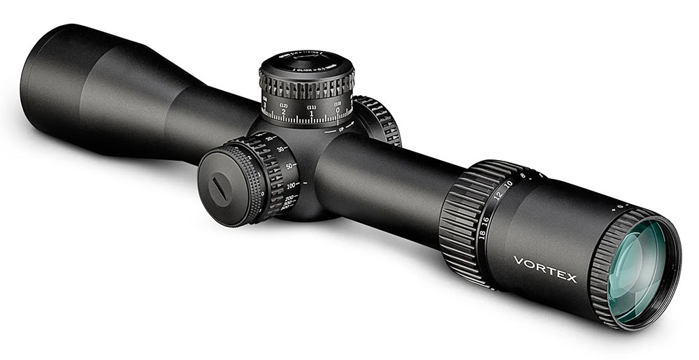 VORTEX Zielfernrohr Strike Eagle 3-18x44 FFP EBR-7C Parallaxenverstellung mit MOA Leuchtabsehen