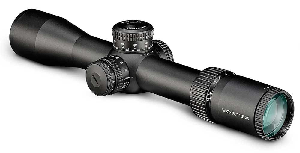 VORTEX Zielfernrohr Strike Eagle 3-18x44 FFP EBR-7C Parallaxenverstellung mit Leuchtabsehen