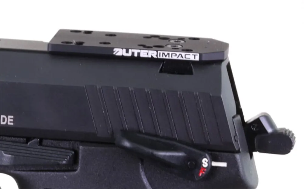 Outerimpact Universal Red Dot Adapter für Heckler & Koch USP Pistolen M.R.A.
