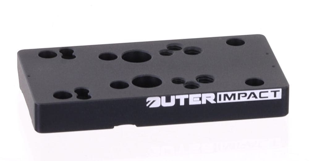 Outerimpact Kurzwaffen Adapter für Rotpunktvisiere für CZ Shadow 2 OR Pistolen mit Optics Ready