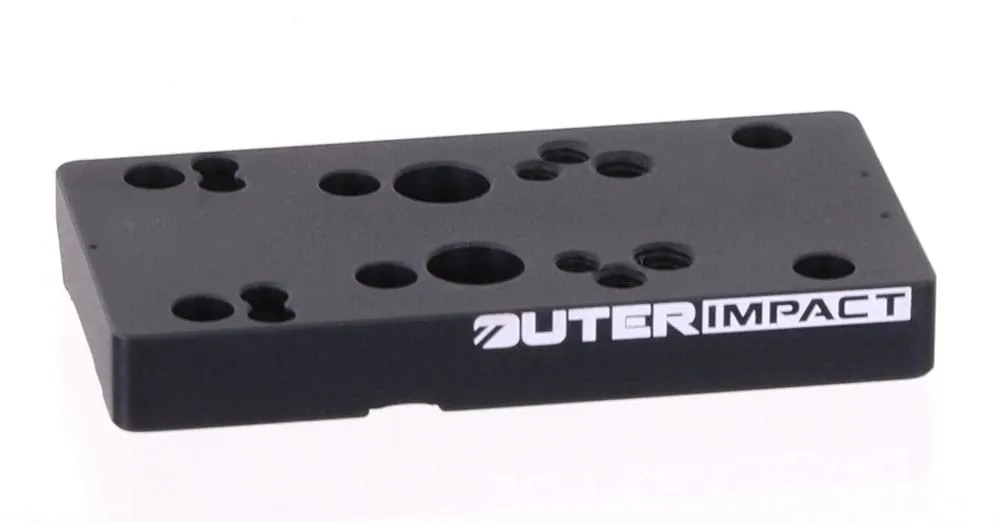 Outerimpact Kurzwaffen Adapter für Rotpunktvisiere für CZ Shadow 2 OR Pistolen mit Optics Ready
