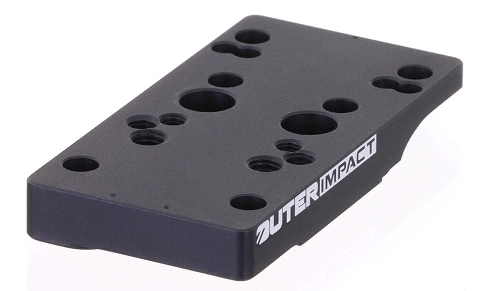 Outer Impact Kurzwaffen Adapter für Rotpunktvisiere für CZ Shadow 2 OR Pistolen mit Optics Ready