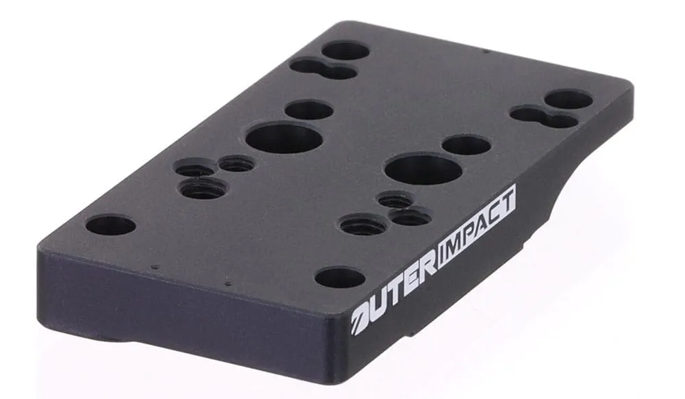 Outer Impact Kurzwaffen Adapter für Rotpunktvisiere für CZ Shadow 2 OR Pistolen mit Optics Ready