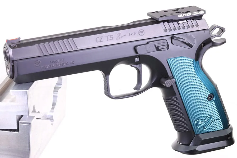 Outerimpact Red Dot Kurzwaffen Adapter für CZ Tactical Sport 2 Pistolen alle Visiere montiert