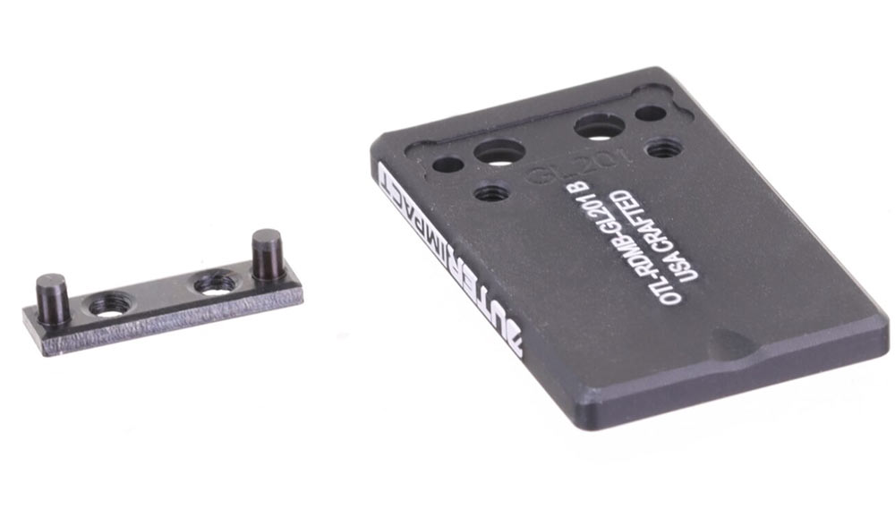 Outerimpact Micro Red Dot Rotpunktvisier / Reflexvisier Adapter für Glock Kurzwaffen. OTL-RDM-GL201a