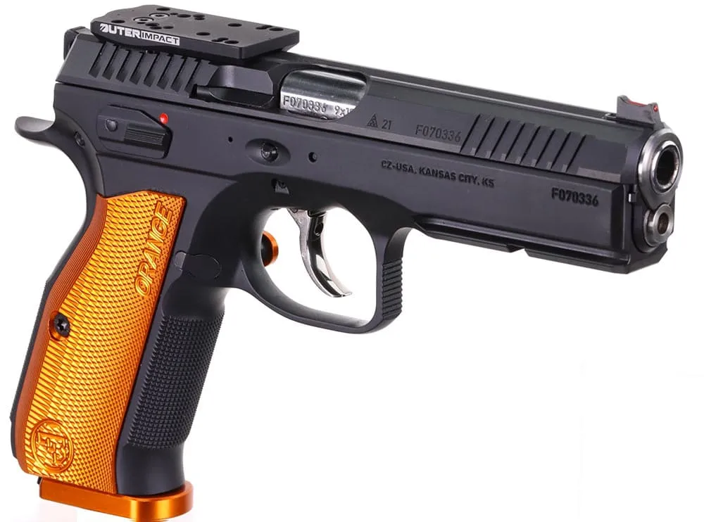 Outerimpact Red Dot Kurzwaffen Adapter für CZ Shadow 2 Pistolen alle Visiere montiert