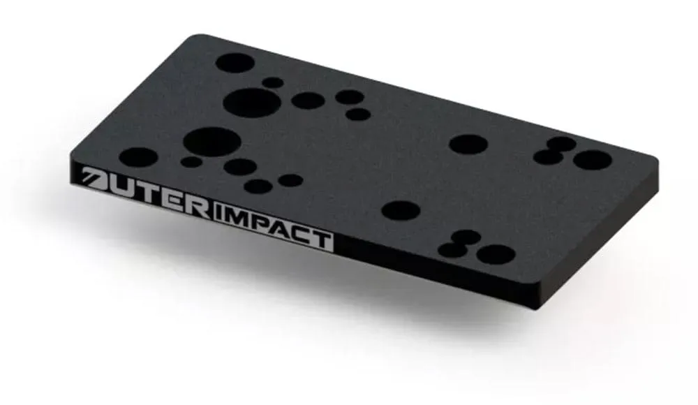 outerimpact red dot kurzwaffen adapter für Sig Sauer P226 pistolen detailansicht