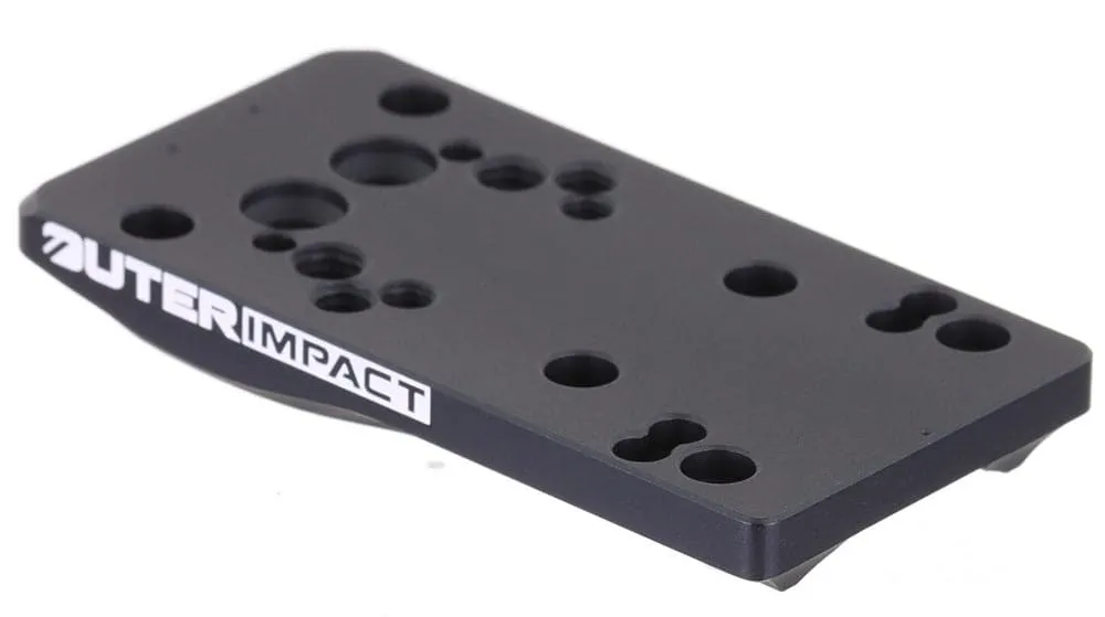outerimpact red dot kurzwaffen adapter für CZ 75 Pistolen detailansicht