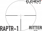Preview: Element Optics Zielfernrohr Helix HD | 2-16x50 SFP RAPTR-1 MRAD mit Leuchtabsehen