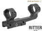 Preview: ERATAC Ultraleichte Blockmontage 30mm Tubus Offset 56mm für Picatinnyschiene. Eine Eratac Cantilever-Montage mit 20 MOA VORNEIGUNG