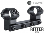 Preview: HAWKE 1 teilige Zielfernrohrmontage für 9-11 mm Prismenschiene 25,4 mm Mittelrohr - Hohe Version 22 105