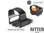 Preview: Stahlabdeckung HAWKE Frontier Reflexvisier 3 MOA Dot mit RMSc Footprint und Montage Weaver / Picatinny
