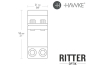 Preview: HAWKE 2 teilige Aufschubmontage für 9-11 mm Prismenschiene 30 mm Mittelrohr - Höhenkompensierung von +/- 30 MOA 22 140