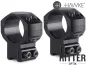 Preview: HAWKE Tactical Zielfernrohrmontage für 9-11 mm Prismenschiene 25,4 mm Mittelrohr - Hoch 24102