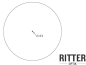 Preview: Ritter-Optik Rotpunktvisier mit einem Verstellbereich 140 MOA Verstellrate 0,5 MOA auf 100 m Punktgröße 2 MOA hocheffiziente LED-Technik