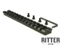 Preview: MIL-STD-1913 STANAG 4694 Picatinny Schiene 140 mm | gewölbter Boden STANAG 4694