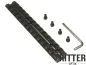 Preview: Picatinny Schiene 140mm gewölbter Boden Vollmaterial für Aufschubmontagen oder Visiere