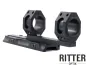 Preview: QD Cantilever Montage für 30 mm / 25,4mm Tubus für Picatinnyschienen 2,76 Inch Offset AR 15