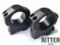 Preview: Ritter-Optik Zielfernrohr Montageringe für Weaver- und Picatinnyschiene 30 & 25,4 mm Mittelrohr - medium Bauart
