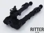 Preview: Ritter-Optik Tactical Zweibein BIPOD mit QD Schnellmontage aus Aircraft Aluminium für Picatinny Unterschaftschiene für AR 15