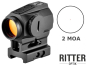 Preview: Red Dot Ritter-Optik Rotpunktvisier 1x22 mit 2 MOA DOT und einer Co-Witness Montage für Picatinny-Schiene - VV3-1x22