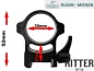 Preview: rusan-aufkippmontage-30mm-quick-release-zielfernrohrmontage