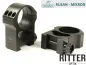 Preview: RUSAN Tactical Aufkippmontage 2 teilig für 30mm Tubus Picatinny Montageringe BH21