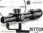Preview: Hawke Zielfernrohr FRONTIER 30 FD 1-10×24 MIL FD Leuchtabsehen - 1⁄10 MRAD - Großes Sehfeld inklusive Cantilevermount