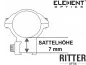 Preview: Element Optics Accu-Lite Zielfernrohr Montageringe | 30 mm | Niedrige Sattelhöhe 7 mm 54000