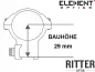 Preview: Element Optics Montageringe Accu Lite hohe Bauhöhe 29 mm 50002