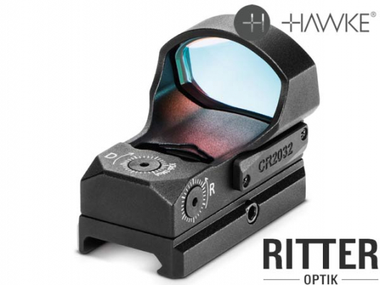 Hawke leuchtpunktvisier Micro Reflexvisier wide viewcircle dot 2 moa 12145