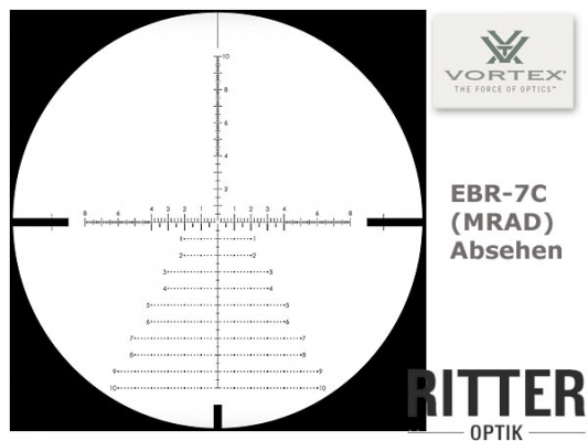 Reticle Vortex Venom 5-25x56 FFP Zielfernrohr mit EBR-7C MRAD Absehen