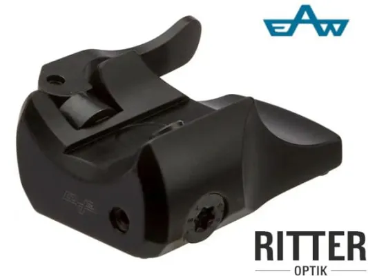 EAW QR Schnellmontage Blaser R93 für Rotpunktvisiere mit Docter Footprint. Schnelles montieren oder demontieren mit Schnellverschluss.
