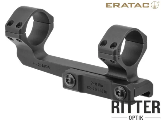 ERATAC Ultraleichte Blockmontage 30mm Tubus mit 56mm Offset für Picatinnyschiene AR 15 mit 20 MOA VORNEIGUNG