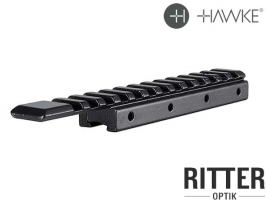 HAWKE 1 teilige Adapterschiene von 11mm Prismenschiene (3/8) auf Weaver (7/8)