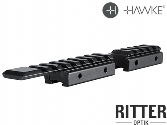 HAWKE 2 teilige Adapterschiene von 11mm Prismenschiene (3/8) auf Weaver