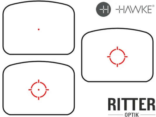 1 MOA Justierung beim HAWKE Endurance Micro Reflexvisier 3 MOA mit RMSc Footprint und Montage Weaver / Picatinny