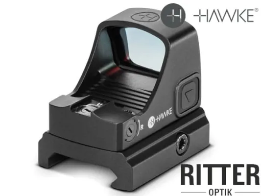 HAWKE Endurance Reflexvisier 3 MOA Mehrfachabsehensystem mit RMSc Footprint und Montage Weaver / Picatinny