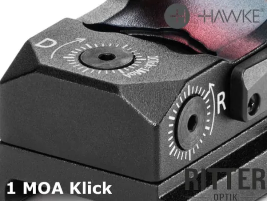 rotpunkt microreflexvisier HAWKE MICRO 3 moa